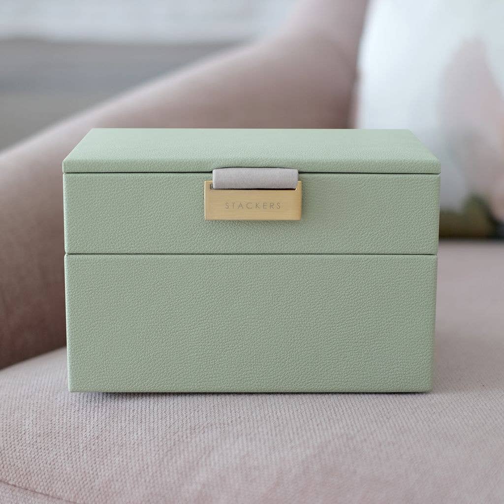 Sage Green Mini Jewellery Box Stackers
