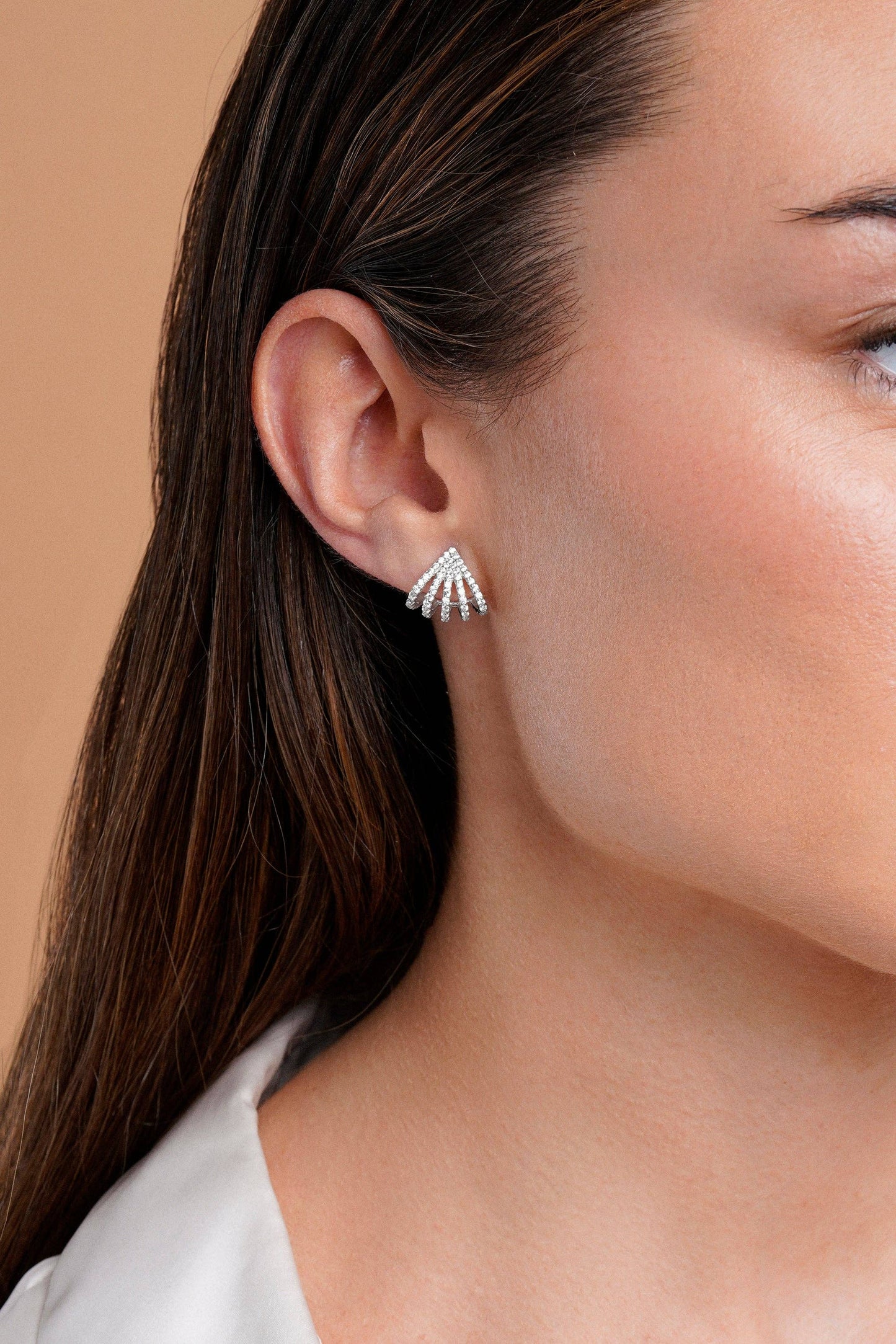 FAN EARRINGS IN SILVER Itemporality
