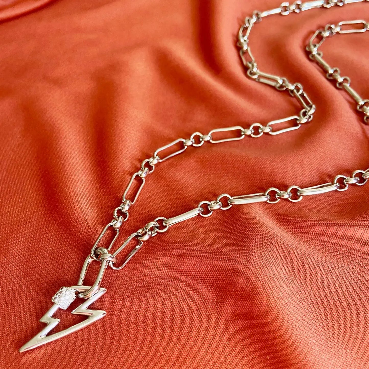 Silver Piaf Chain Necklace COPPOLA
