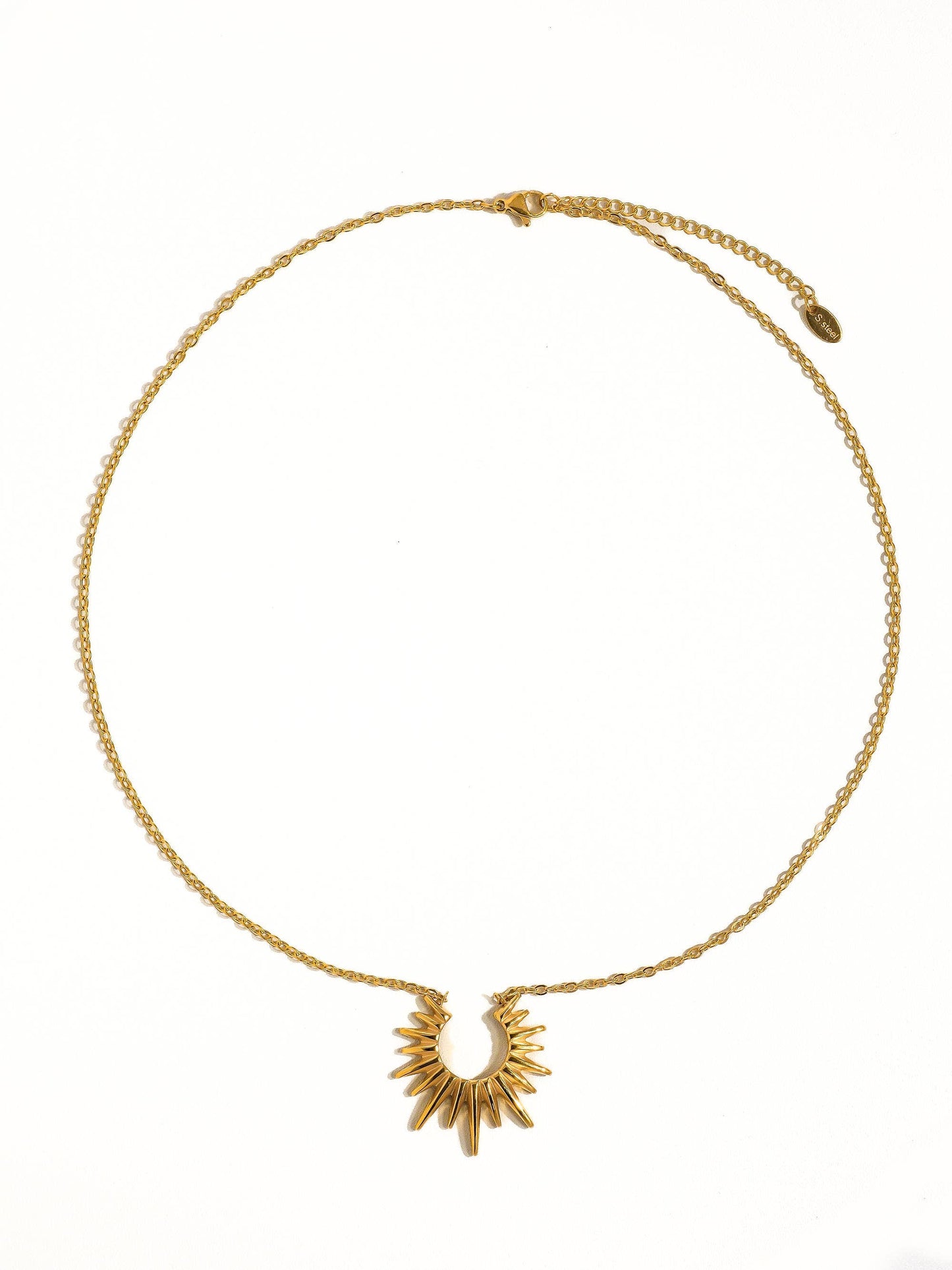 Muse Gold Sun Necklace Flânerie by MAIQ