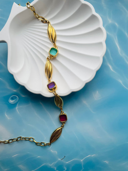 Greece Multi Colour Gemstone Necklace COPPOLA