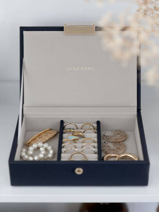 Navy Blue Mini Jewellery Box Stackers