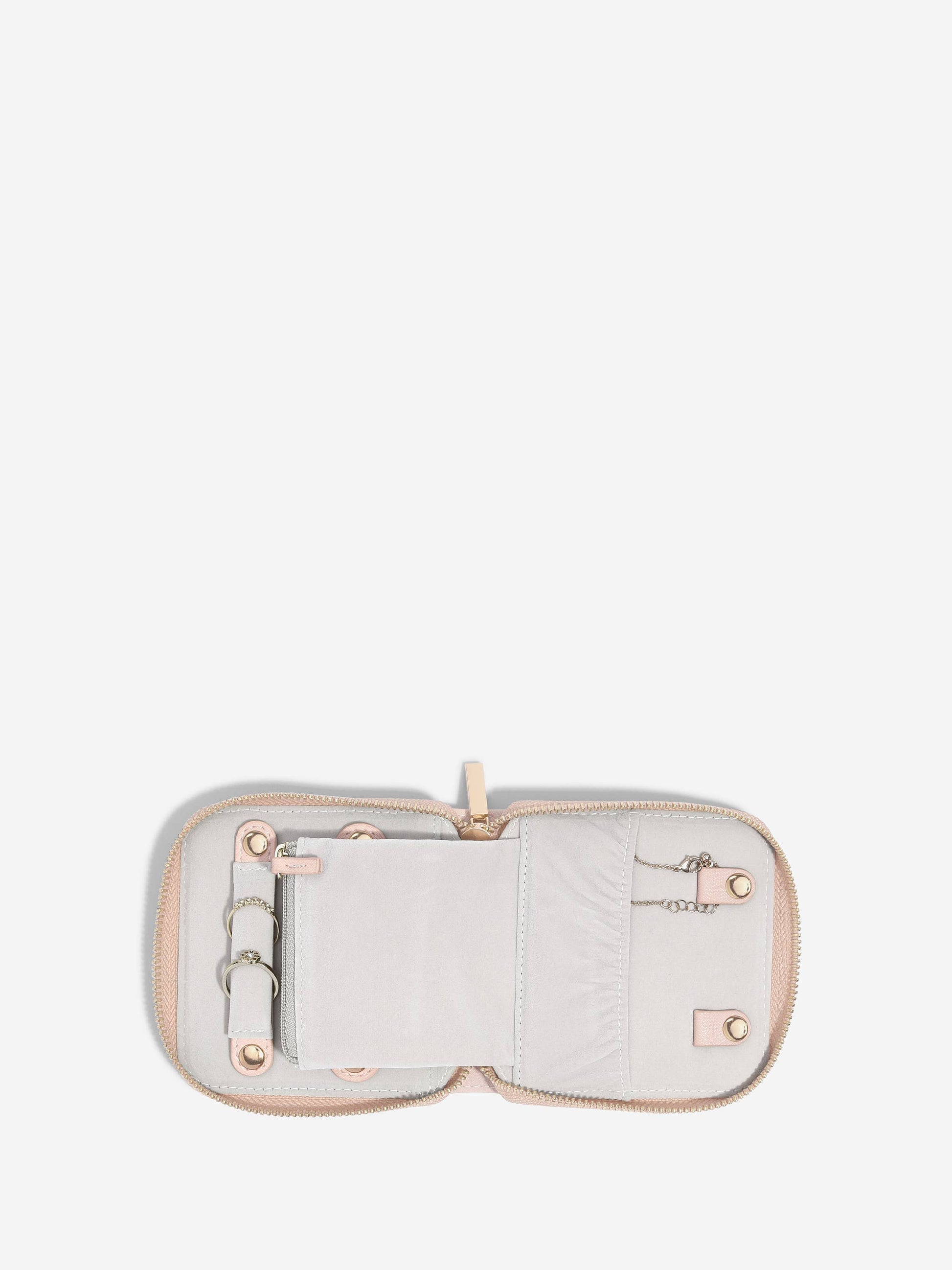 Blush Pink Compact Jewellery Roll Stackers