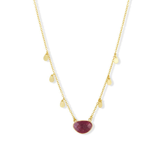 Summer Necklace Berry Agate Ashiana London