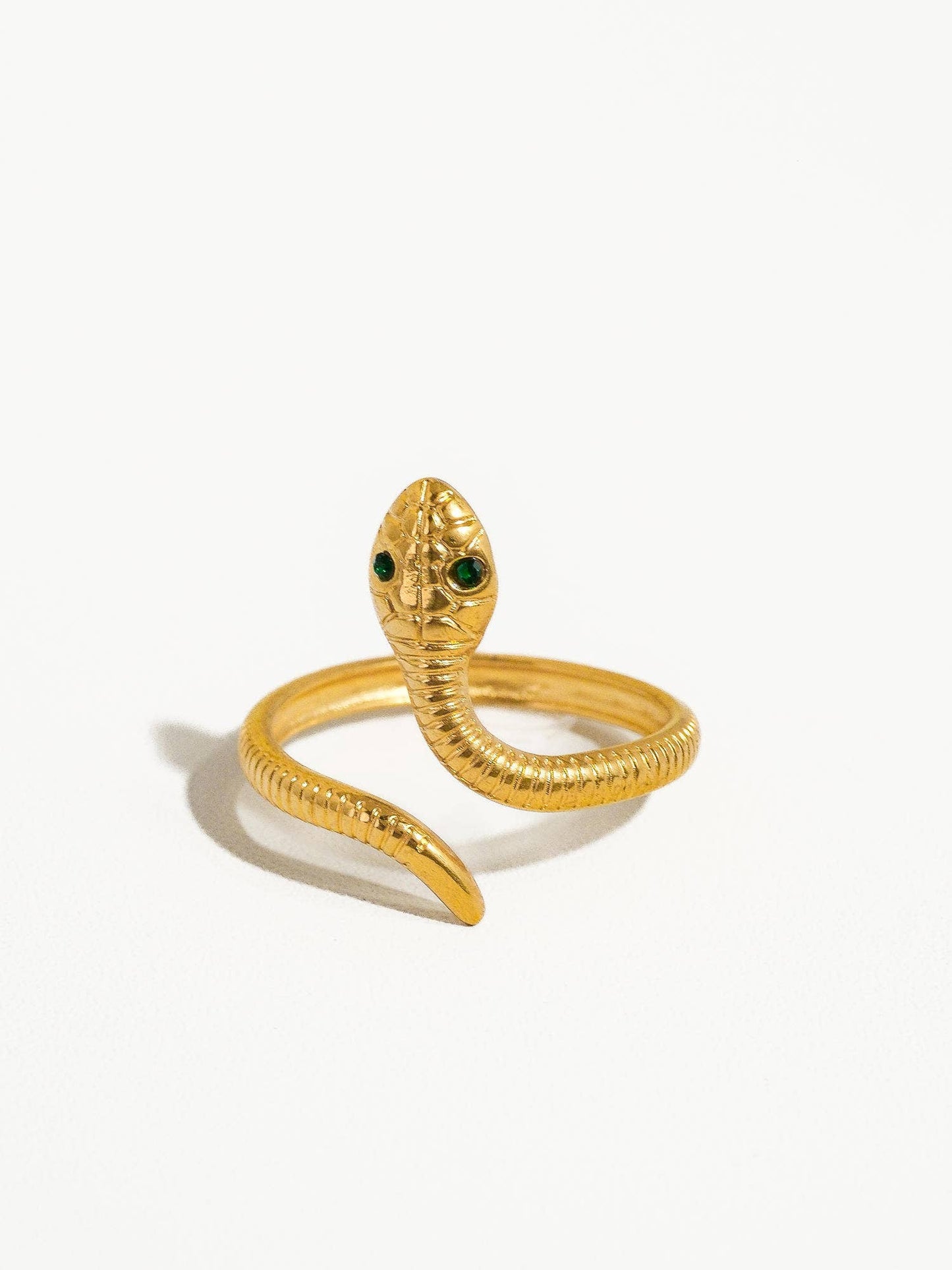 Echidna Non-Tarnish Adjustable Serpent Ring Flânerie by MAIQ