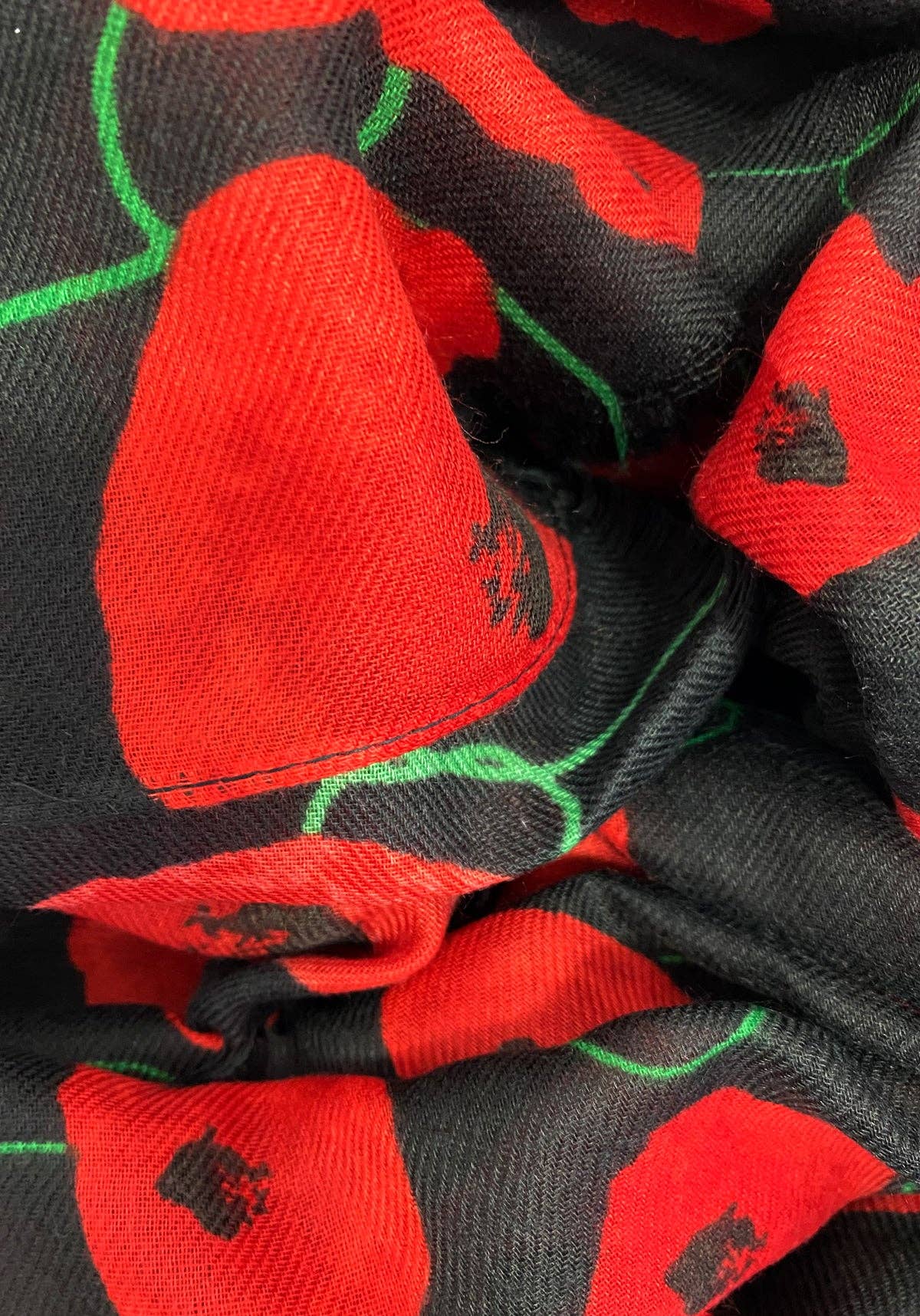 Gradual Repeat Poppy Print Scarf Fashion Scarf World