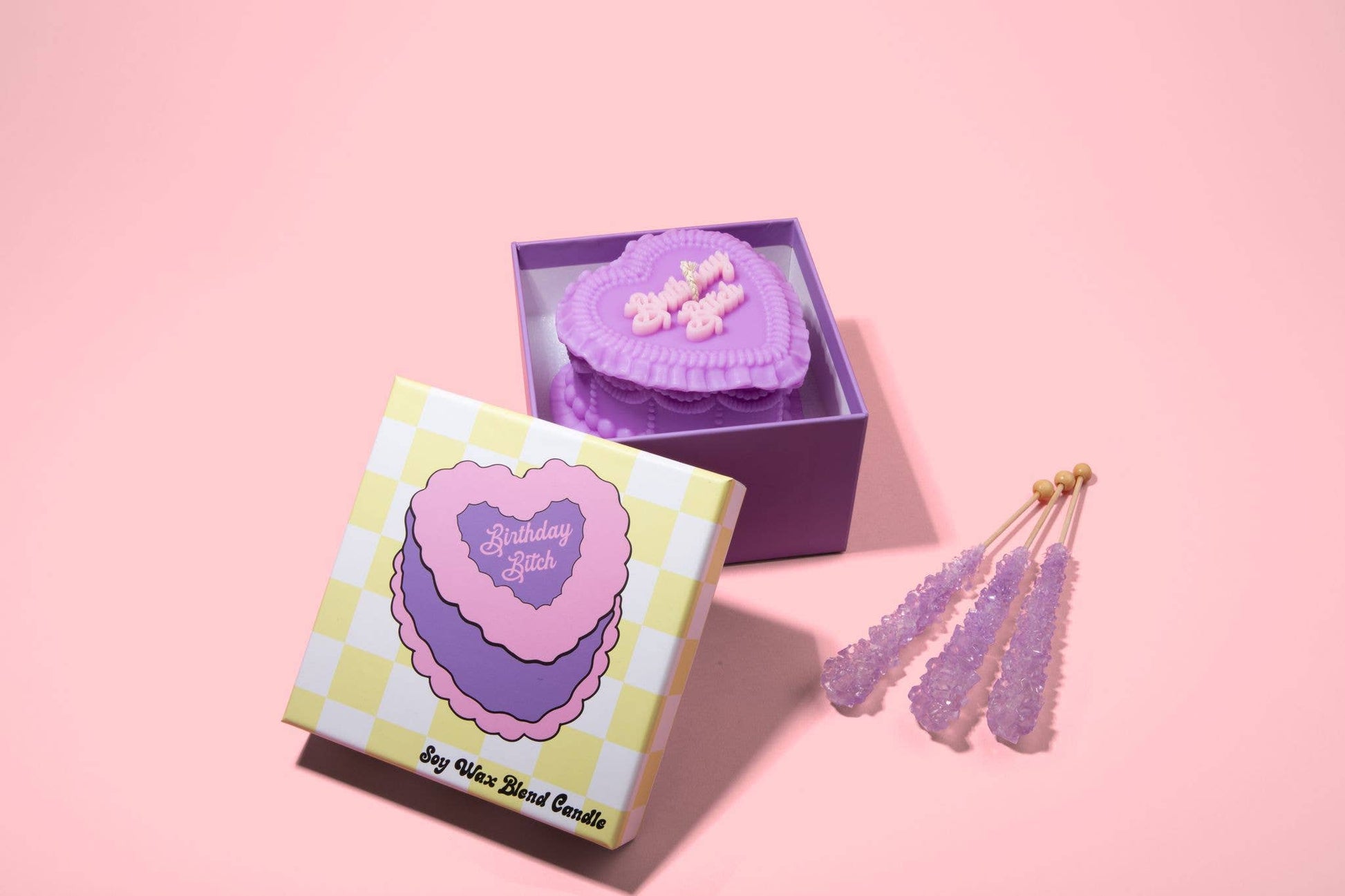 Birthday Bitch Heart Candle (birthday gift, funny gift) FUN CLUB
