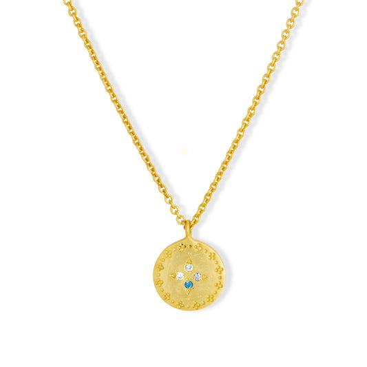 Gemma Necklace Blue Ashiana London