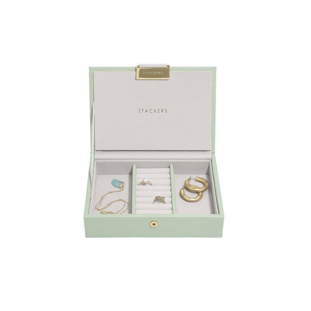 Sage Green Mini Jewellery Box Stackers
