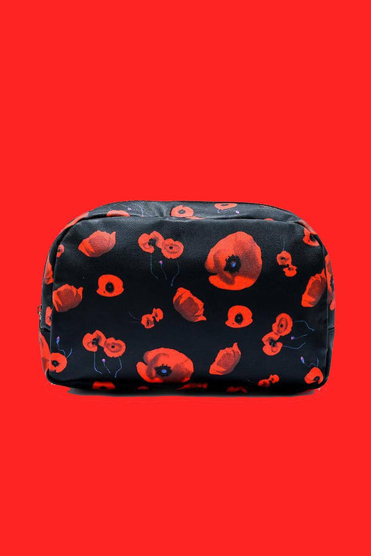 Poppy Print Bag Collection - Wash Bag Fashion Scarf World