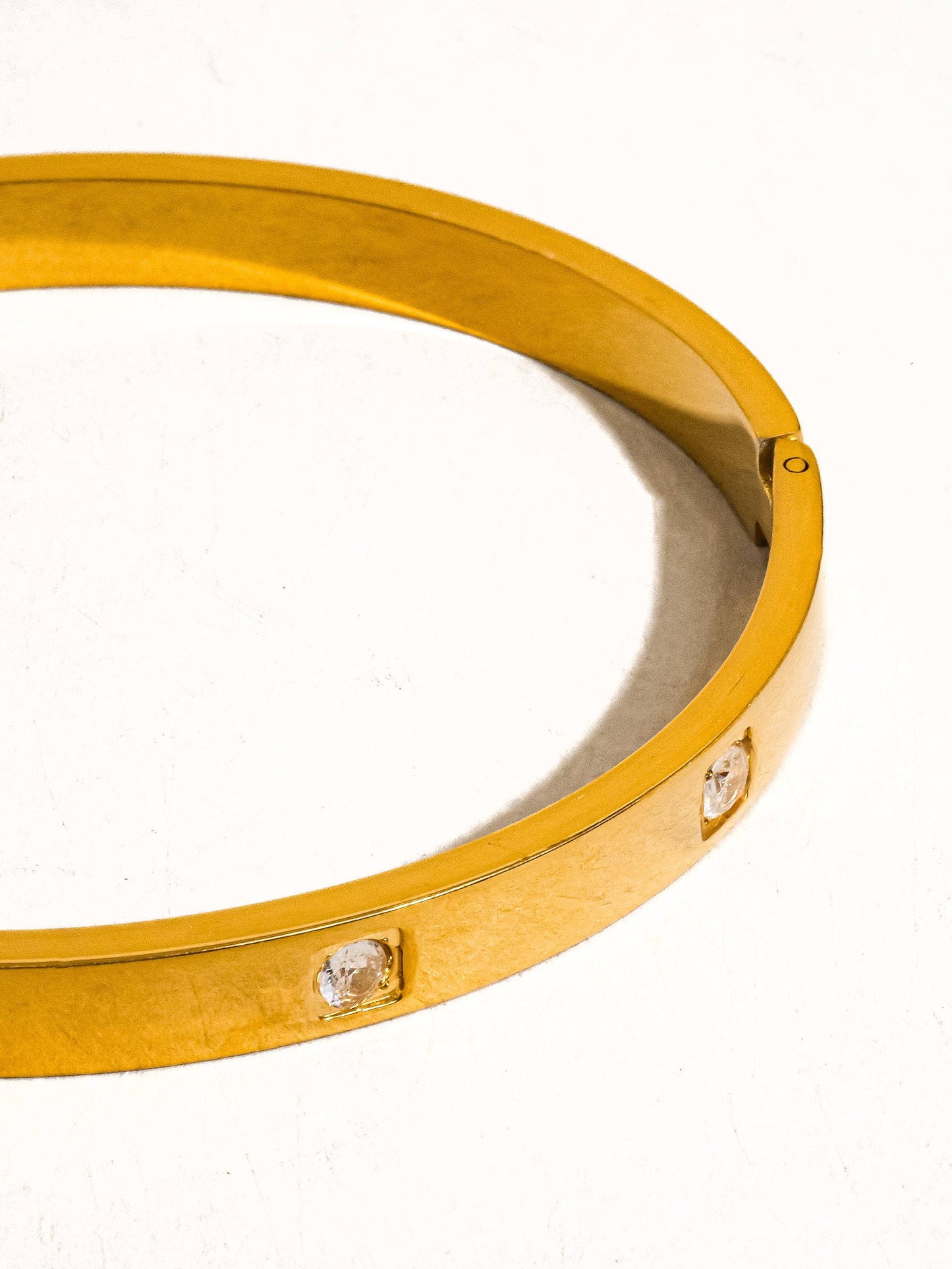 Neil 18K Gold Non-Tarnish Classic CZ Bangle Flânerie by MAIQ