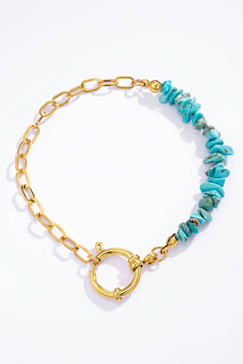 324RX12 stainless steel colored stone bracelets BYREN | ÉLINE L'ATELIER