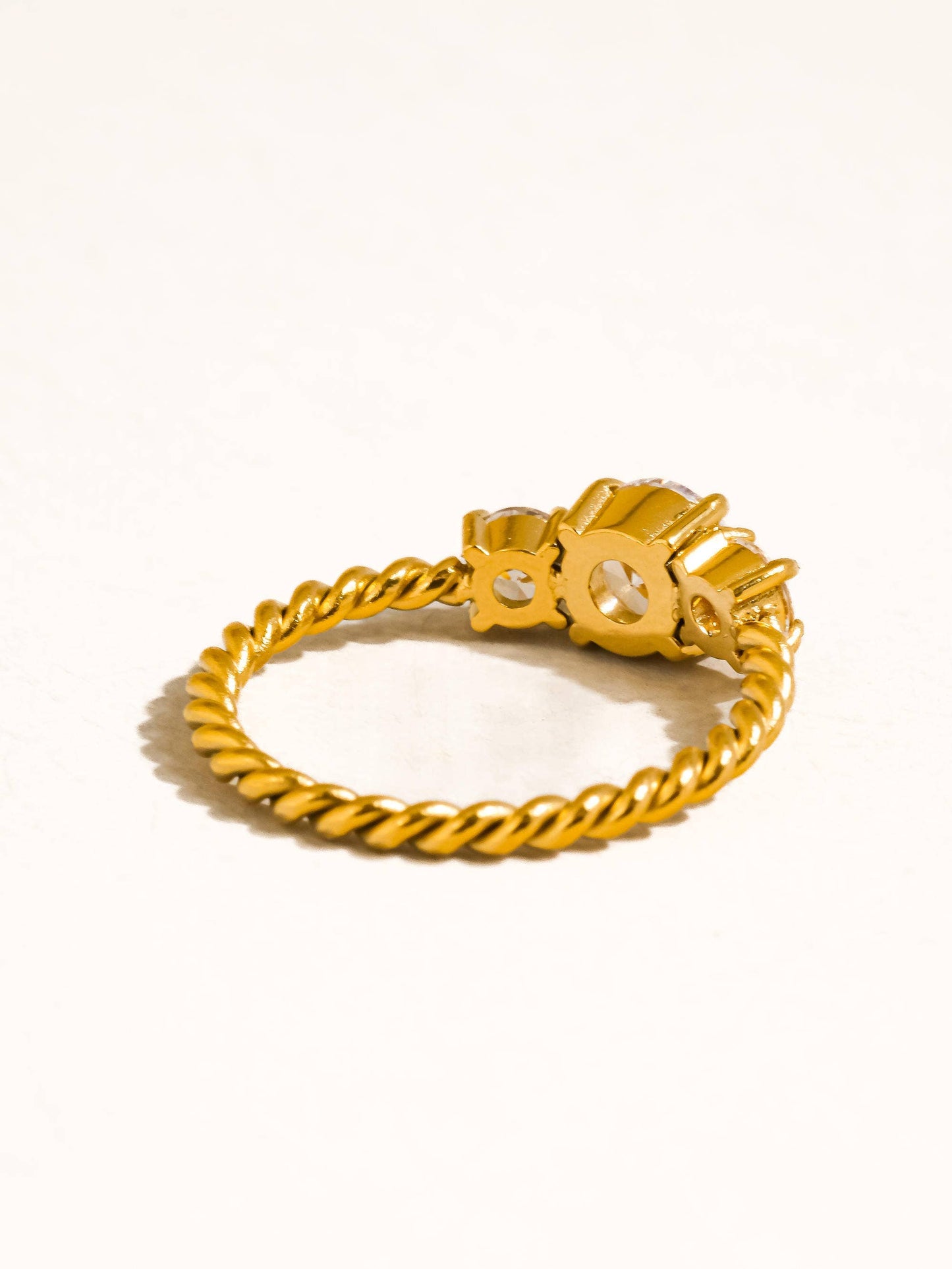 Moira 18K Gold Non-Tarnish CZ Statement Ring Flânerie by MAIQ