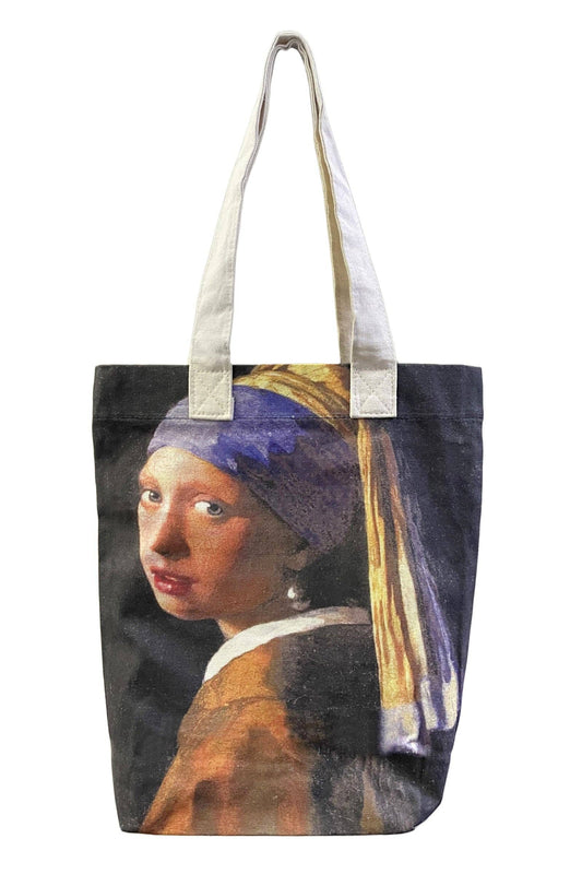 Vermeer Girl Art Cotton Tote Bag Fashion Scarf World