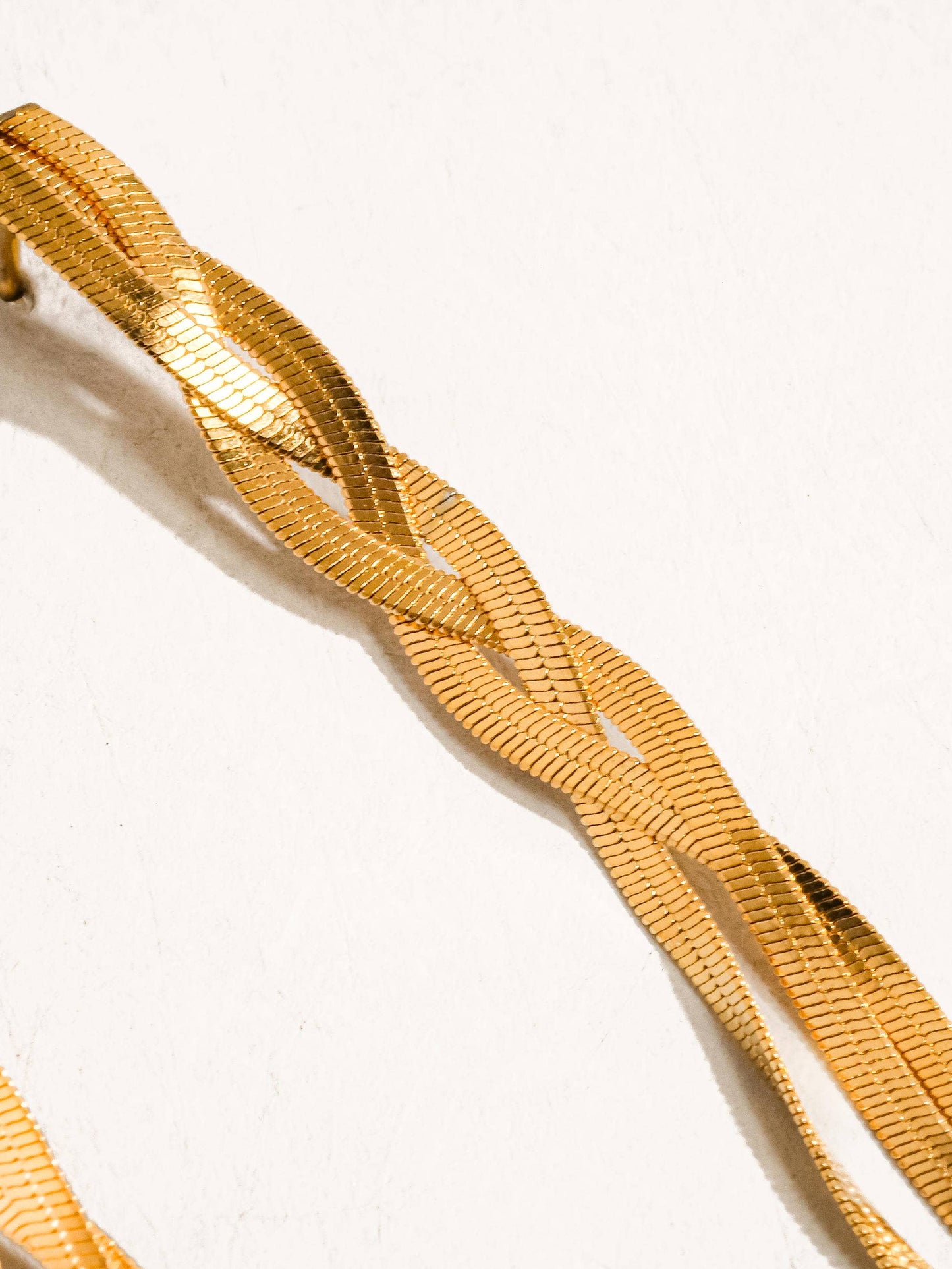 Zed 18K Gold Non-Tarnish Braided Tassel Earring Flânerie by MAIQ