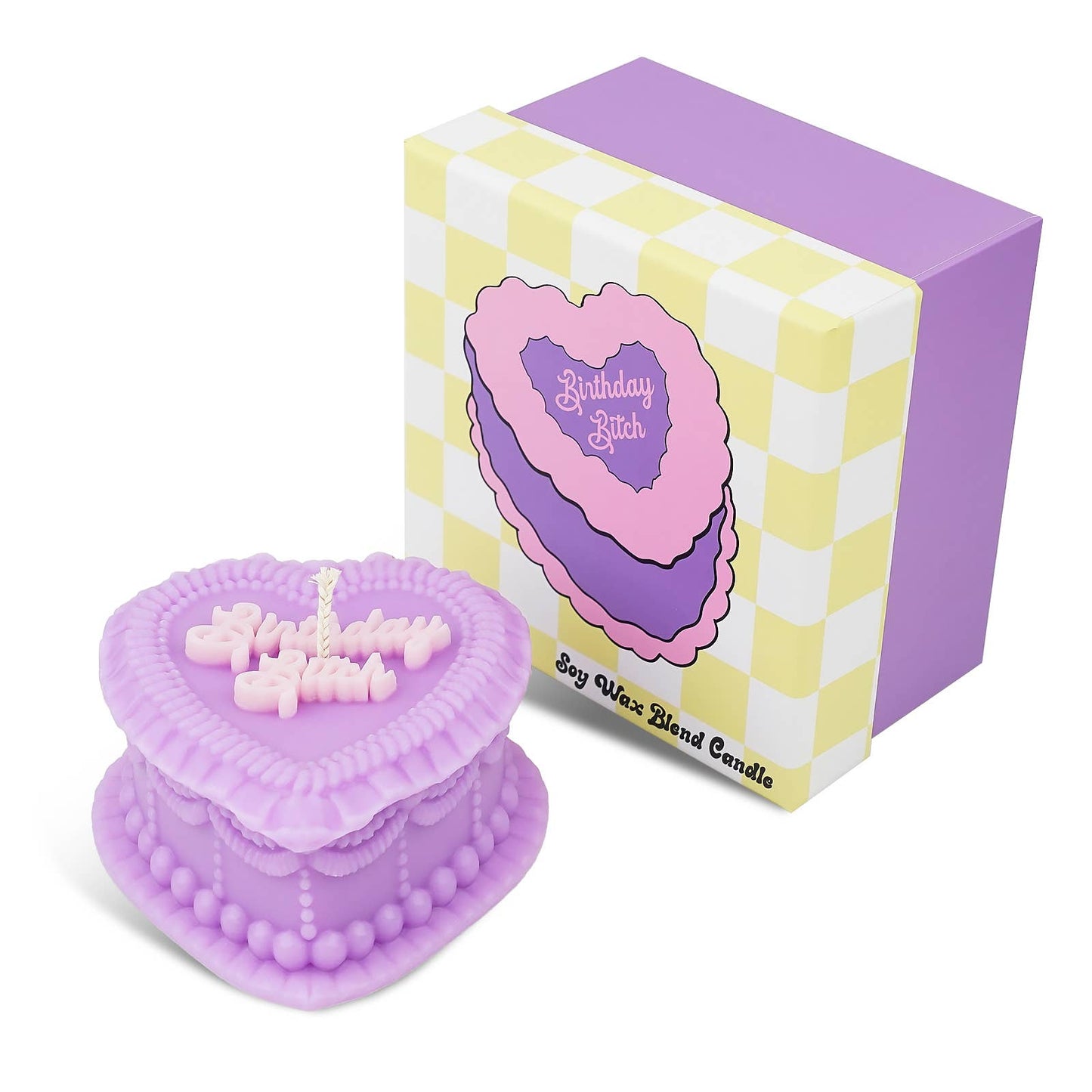 Birthday Bitch Heart Candle (birthday gift, funny gift) FUN CLUB
