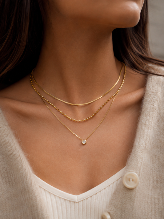 Paulette 18K Gold Chain Necklace Flânerie by MAIQ