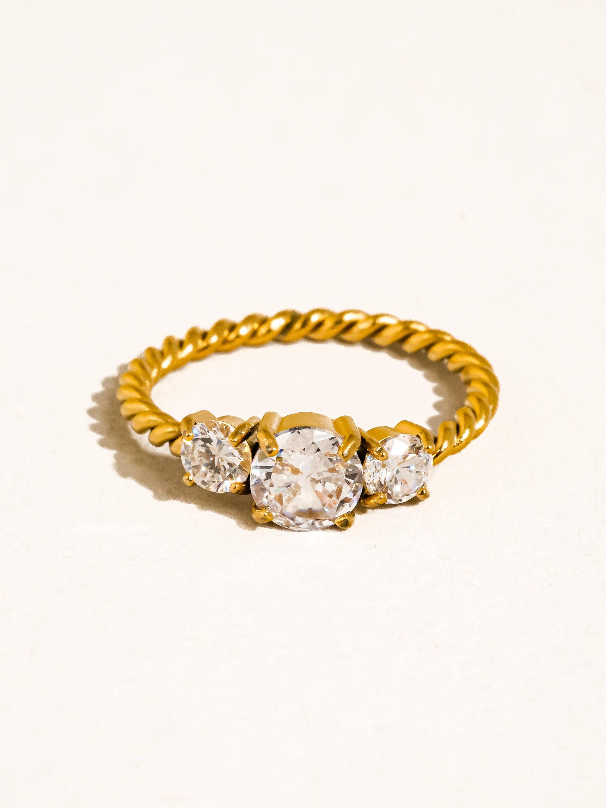 Moira 18K Gold Non-Tarnish CZ Statement Ring Flânerie by MAIQ