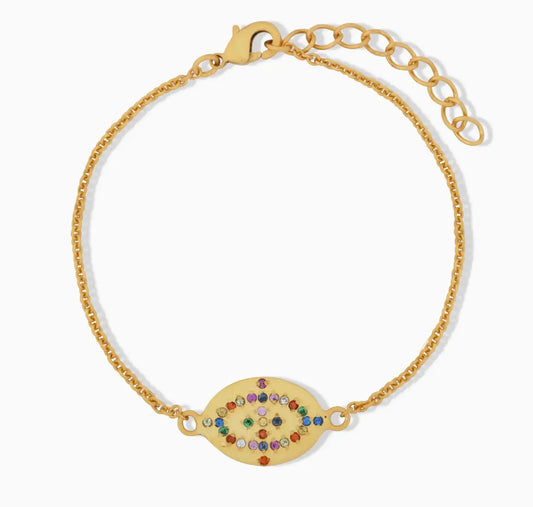 Multicolour Zirconia Gold Bracelet COPPOLA