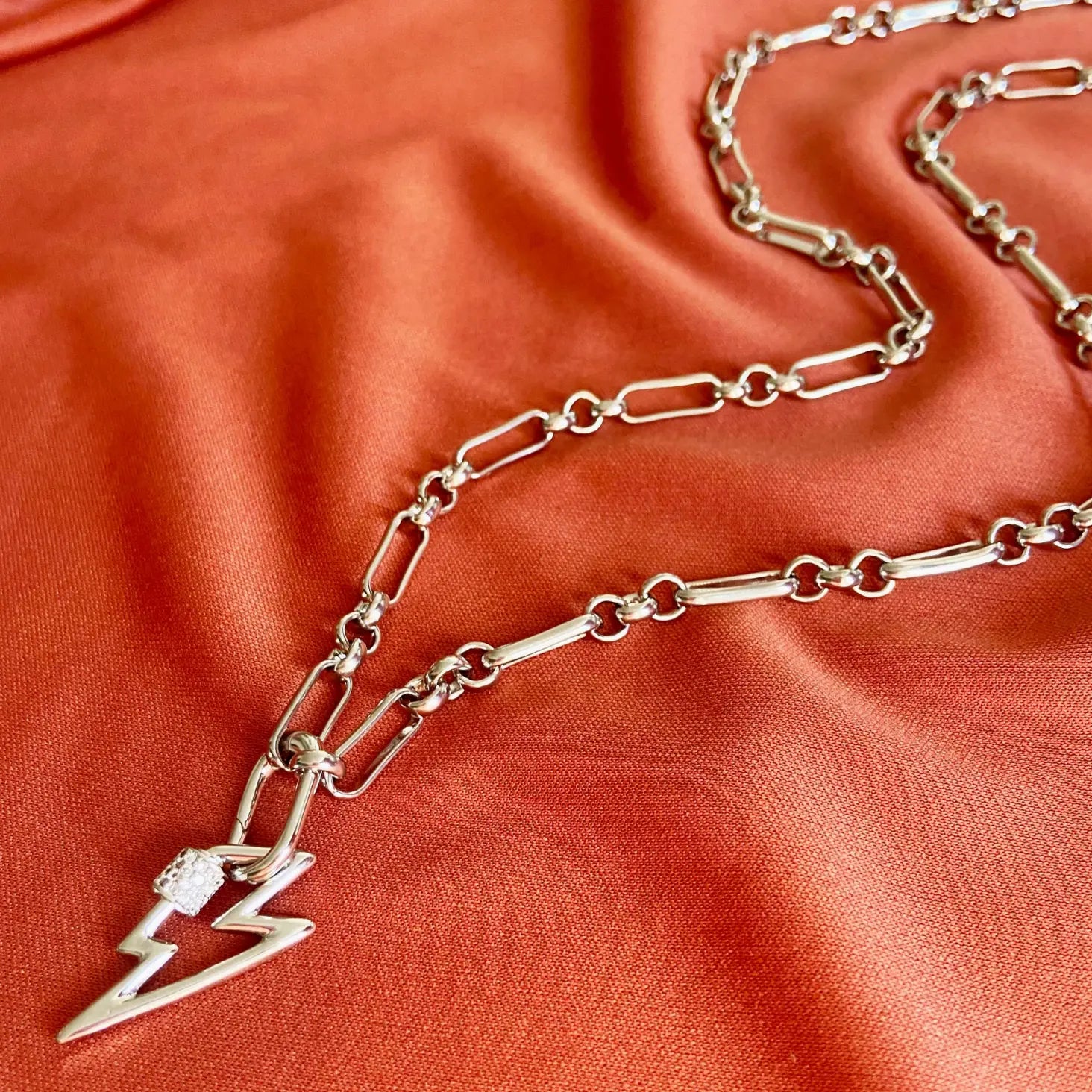 Silver Piaf Chain Necklace COPPOLA