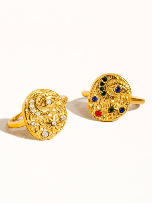 Slade 18K Gold Non-Tarnish Astral Ring Flânerie by MAIQ