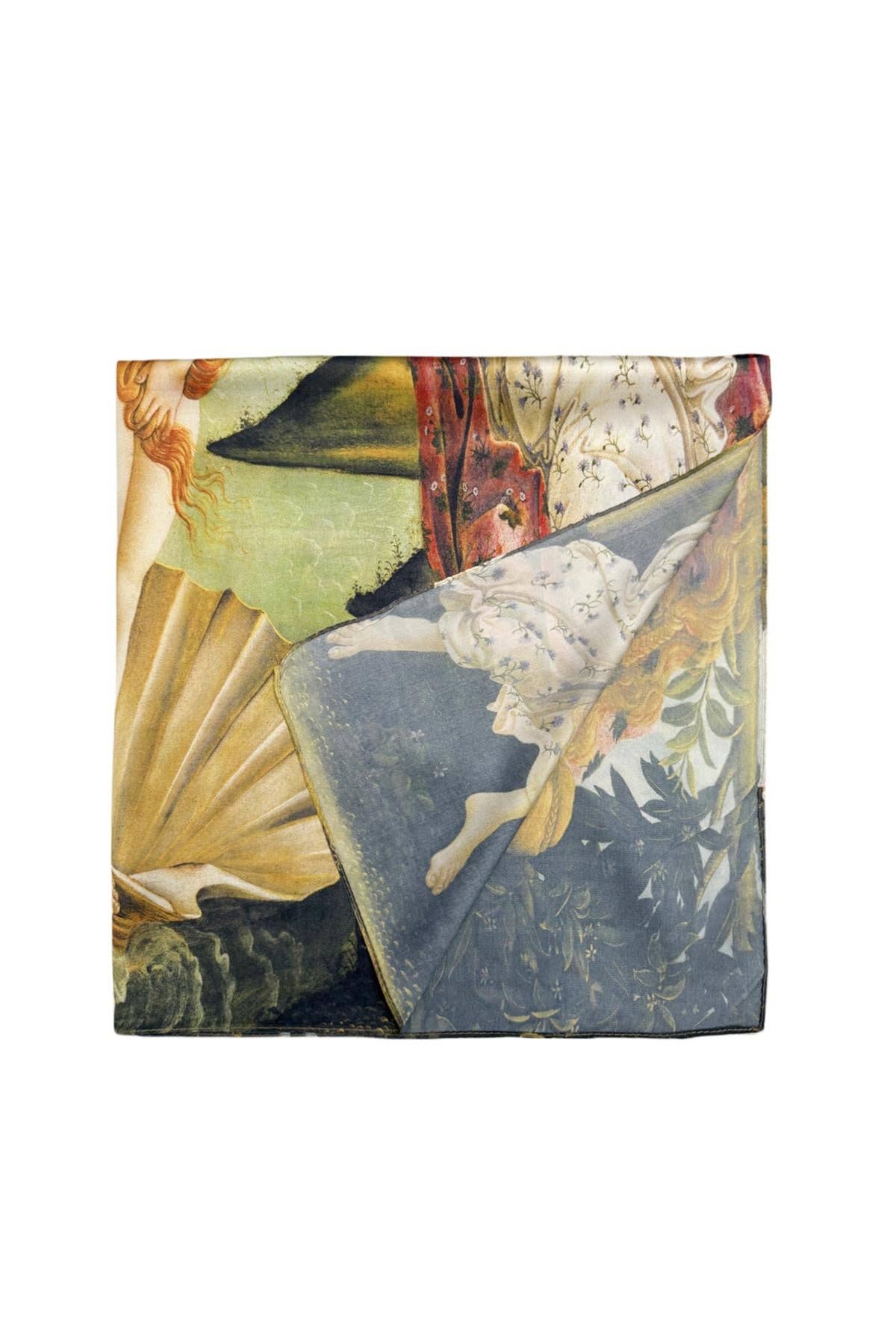 Botticelli 'The Birth of Venus' Silk Square Scarf Fashion Scarf World