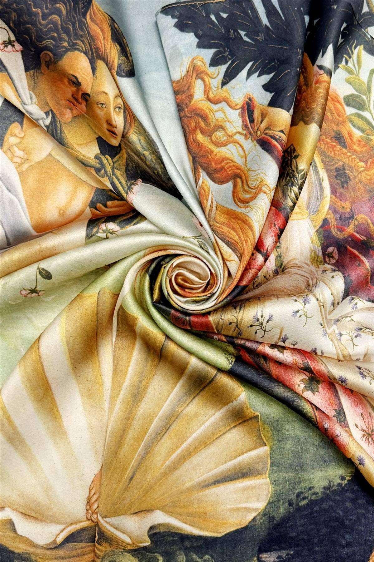 Botticelli 'The Birth of Venus' Silk Square Scarf Fashion Scarf World