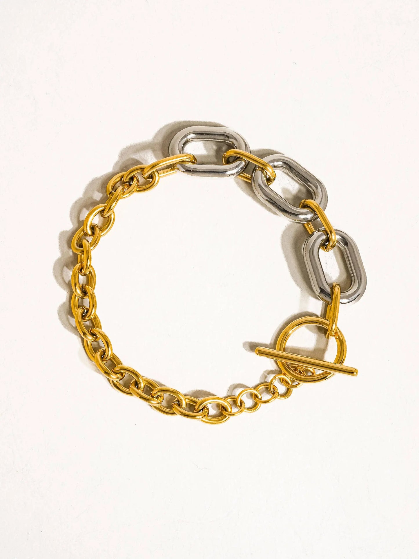 18K Gold Water Resistant Multi Chain Bracelet Flânerie by MAIQ