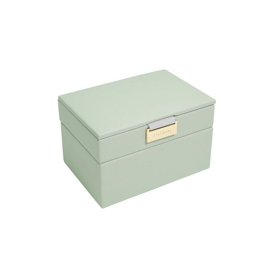 Sage Green Mini Jewellery Box Stackers