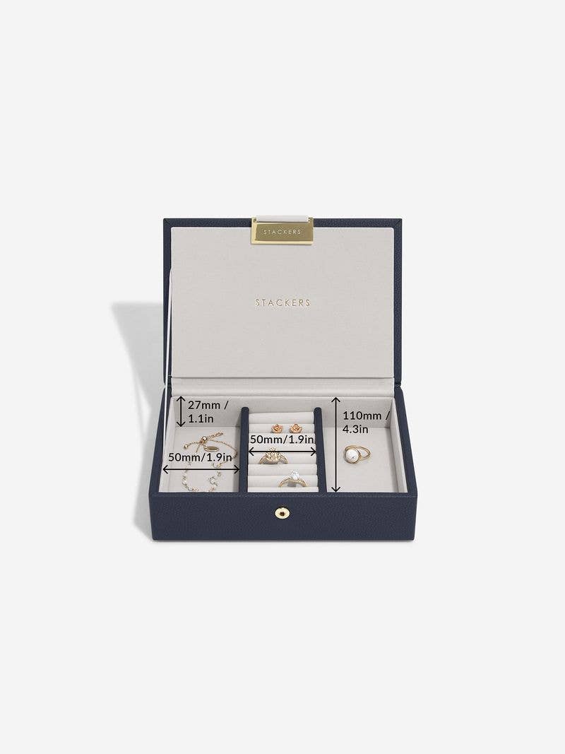 Navy Blue Mini Jewellery Box Stackers