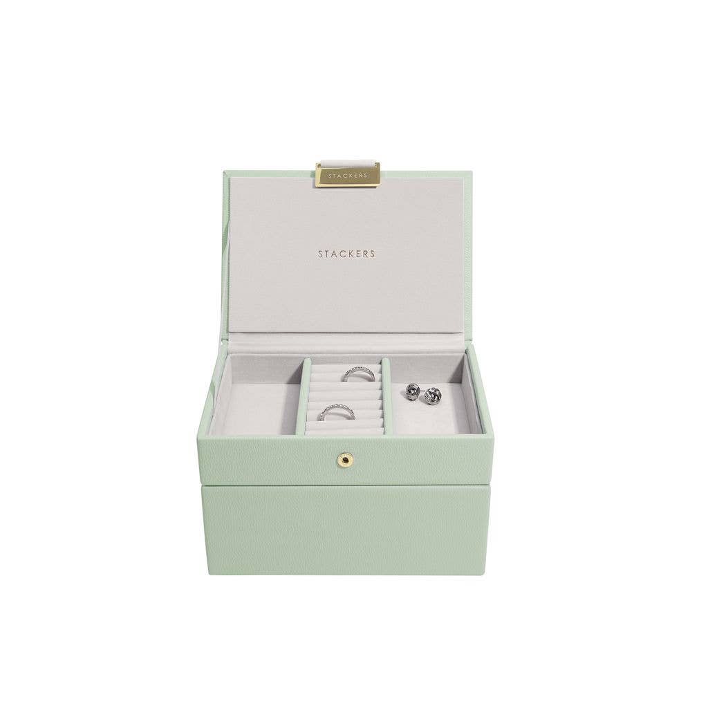 Sage Green Mini Jewellery Box Stackers