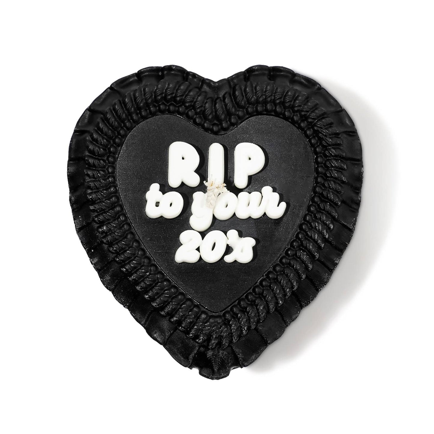 RIP YOUR 20'S Heart Candle (kitsch, birthday gift, funny cake candle) FUN CLUB