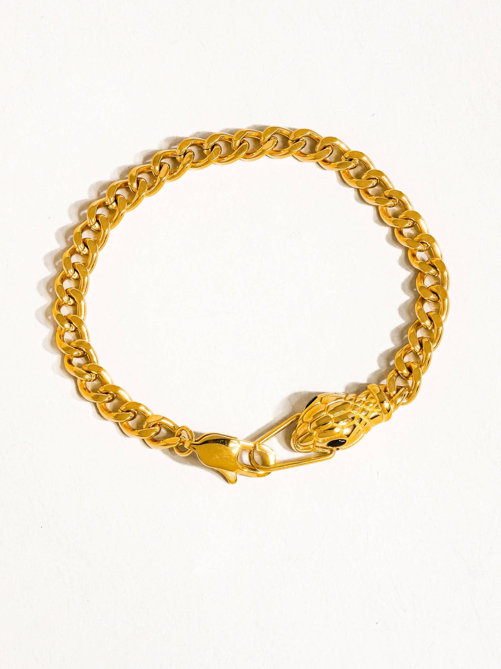 Habu 18K Gold Non-Tarnish Serpent Bracelet Flânerie by MAIQ