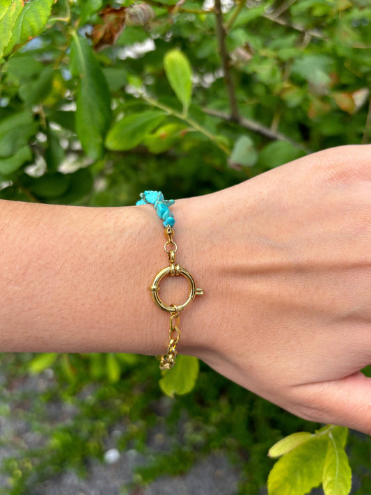 324RX12 stainless steel colored stone bracelets BYREN | ÉLINE L'ATELIER