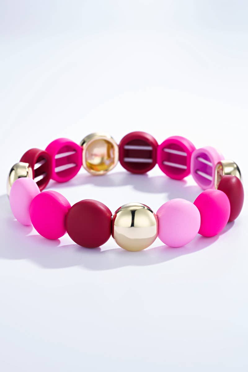 Colorful bracelet with elastic 324CP03 BYREN | ÉLINE L'ATELIER